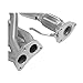 DC Sports HHC5022 Honda Accord LX/EX 4-2-1 Header with Ceramic Coating, 2 Piece, Silver