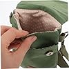 MOTHNUR Kleine Canvas Crossbody Bag Damen mit Verstellbarem Schultergurt Leichte Handytasche zum Umhängen Robuste Umhängetasche für Alltag und Freizeit Kompakte Grüne Handtasche aus #2