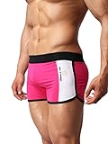 BRAVE PERSON Men's Fashion Boxer Briefs Sports Shorts Swimming Trunks Bj1003 (S, Red)