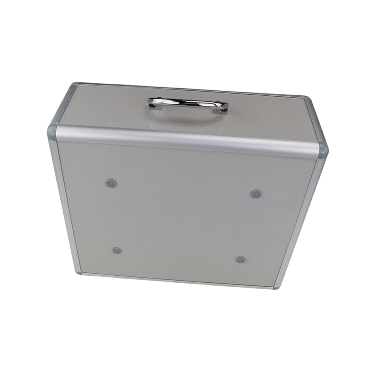 FRCOLOR Botiquín de Primeros Auxilios Portátil de Aluminio Plata | Tres Compartimentos Tapa, Cierre Bloqueable, Uso en Casa y Exterior, Pensado para Niños