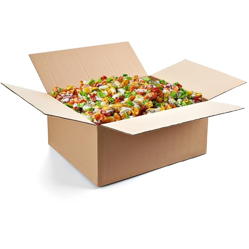 vontek 10 kg Bonbons Großpackung – 1800 einzeln verpackte Mini-Bonbons – Perfekte Nascherei für Kindergeburtstage, Ostern, Partys und Events – Fruchtbonbons, bunt gemischt, Wurfmaterial Karneval