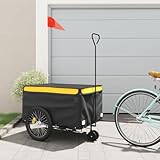 【Cleveres Design:】 Der Fahrradanhänger hat eine Deichsel, mit der er leicht an ein Fahrrad angeschlossen werden kann. Gleichzeitig ist eine Sicherheitsflagge für zusätzliche Sichtbarkeit angebracht.
