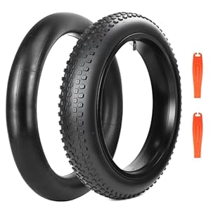 WEEROCK 2er-Pack 20x3, 0 Zoll E-Bike-Reifen Faltbare Fahrradreifen mit Schläuchen, kompatibel mit 20-Zoll-Schneefahrrad/Mount... (20x3.0(1 Reifen+1 Schlauch))