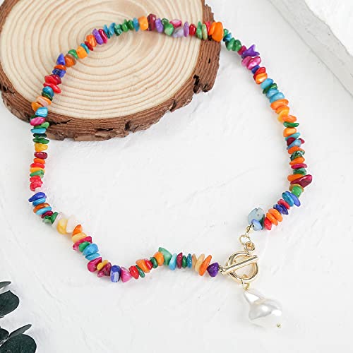 Stylish Multicolor Plated Beads Studded Necklace for Women