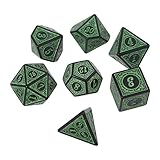 Dé 6 7pcs / Set NUMÉRO DE NUMÉRO Multi-Faced Couleur DE Resin DE Resin avec...