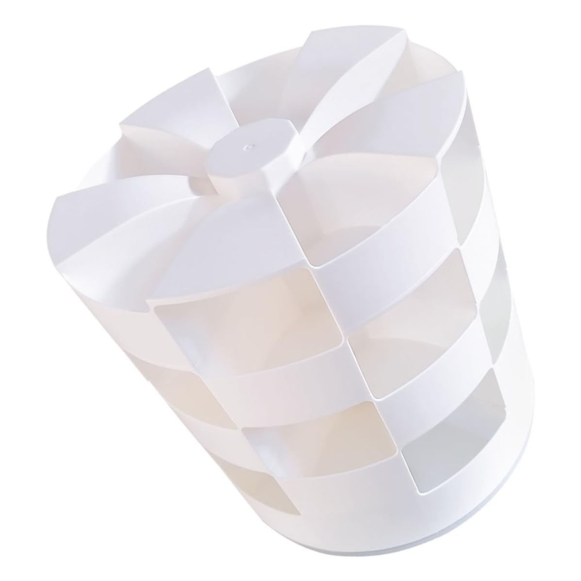 CLISPEED Haarschmuck Etui Drehbar Mehrteiler mit Gittern Hips/pp/silikon Weiß für Kleine Mädchen zur Aufbewahrung von Haarspangen und Haargummis