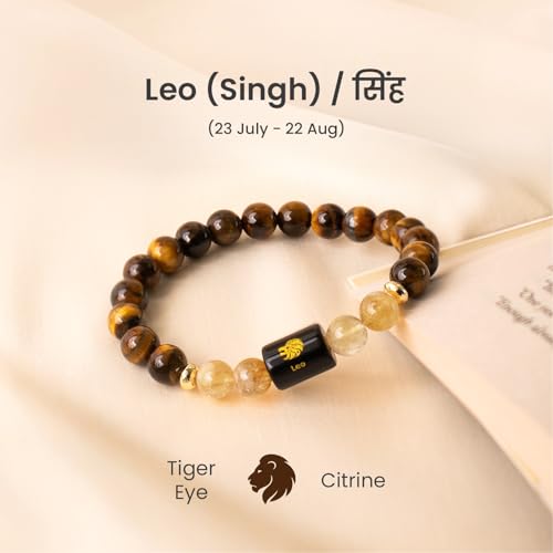 Image of Astrotalk Zodiac Crystal Bracelet | Balances Energy & Enhances Positivity | Certified Healing Crystals with Certificate | Astrology Bracelet for Man & Woman | Gift for Man & Woman