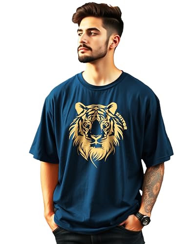 Image of AUSK Oversized Tshirts || Half Sleeve Round Neck T-Shirts for Men