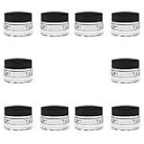 Lieferumfang: 10 Cremedosen für je 15 ml, mit Schraubverschluss aus schwarzem Kunststoff, mit PE beschichteter Pappdichtung