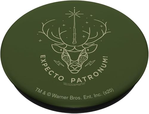 Miniatura 2 de Harry Potter Expecto Patronum! PopSockets agarre y soporte para teléfonos y tabletas, Negro