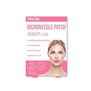 PATCH PRO Wavy Line Microneedle Patch Nachtbehandeling voor voorhoofdrimpels, oogrimpels en slappe huid