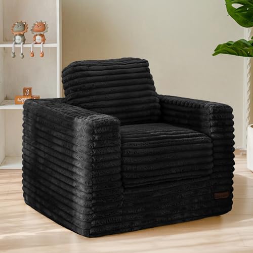 MAXYOYO Kids Bean Bag Chair Comfy Upholstered Bean Bag Sofa with Filler