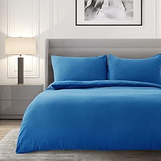 Deconovo Super King Size Bedding Duvet Cover Set - Brushed Microfiber Quilt Bedding Cover with 2 Pillowcases, Beige