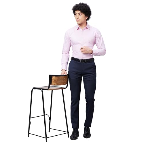 Image of Raymond Slim Fit Self Design Dark Maroon Shirt