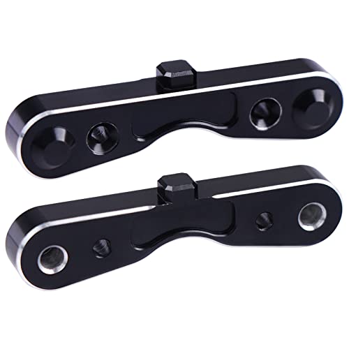 Image of 2-Pack Aluminum Suspension Arms Mounts(Rear Front & Rear Rear) for ARRMA RC 6S 1 /8 Typhon Kraton 1 /7 Limitless Felony Mojave Infraction Car (Black)