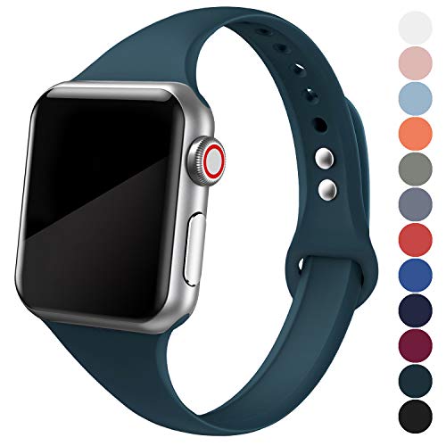 NetBoat Compatible Cinturino per Apple Watch Cinturino 40mm 38mm, Cinturino Morbido di Ricambio in Silicone per iWatch Series 4/3/2/1/5