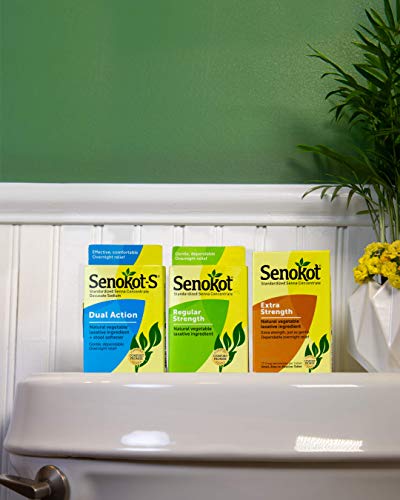 Senokot Extra Strength, 12 Count (3 Pack) Natural Vegetable Laxative Ingredient for Gentle Dependable Overnight Relief of Occasional Constipation, 36 Count Total - Thumbnail 4