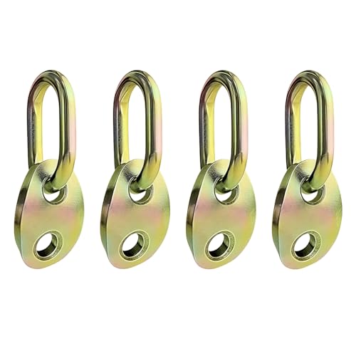 Montesy Gancho de elevación de motor de hierro resistente a la corrosión, diseño de rodamiento de carga seguro para vehículos profesionales, 4 anillos de elevación de motor de carga pesada para