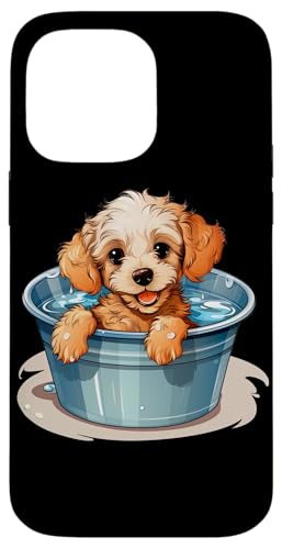 iPhone 14 Pro Max Foam Bath Golden Retriever Case