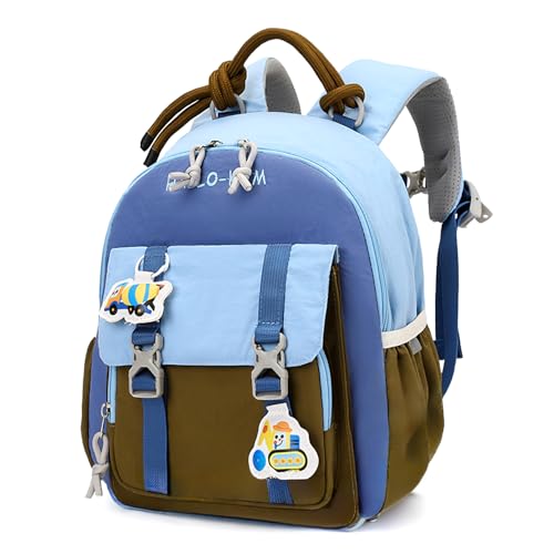 PROTAURI Sac à Dos Enfant Maternelle Garçon 2-5 Ans 9.6L, Bleu