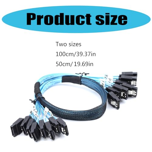 Cable SATAIII 6Gbps 7Pin SATA3 a SATA3 0.5m y 1m miniatura 3