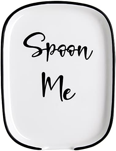 Ceramic Spoon Rest for Stove Top, Large Spoon Hold…