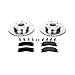 Power Stop K2149 Front Z23 Carbon Fiber Brake Pads with Drilled & Slotted Brake Rotors Kit