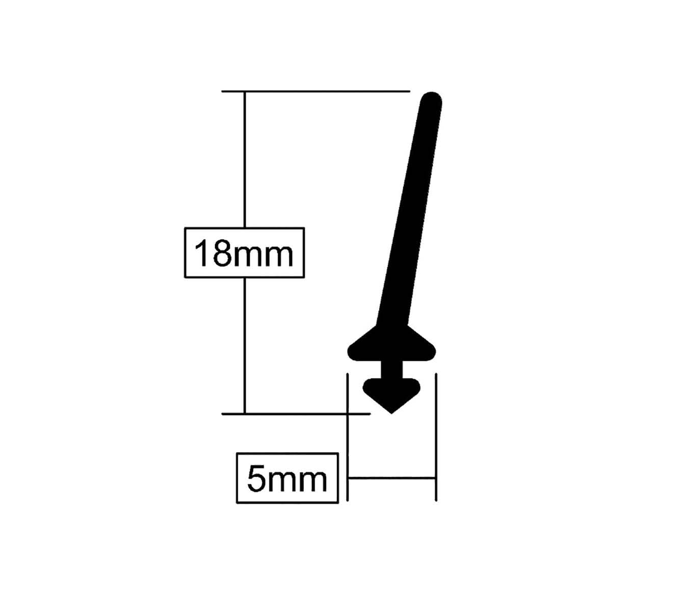 Stormguard Replacement Lowline Threshold Superseal, 914mm Flexible Rubber Draught Excluder for Doors Weatherproof Step - Image 2