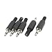 uxcell 5 x Black Plastic 3.5mm Male Mono Jack Audio Adapter Connector