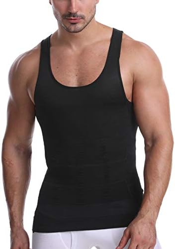 Cacosa Men's Body Shaper Slimming Shirt 