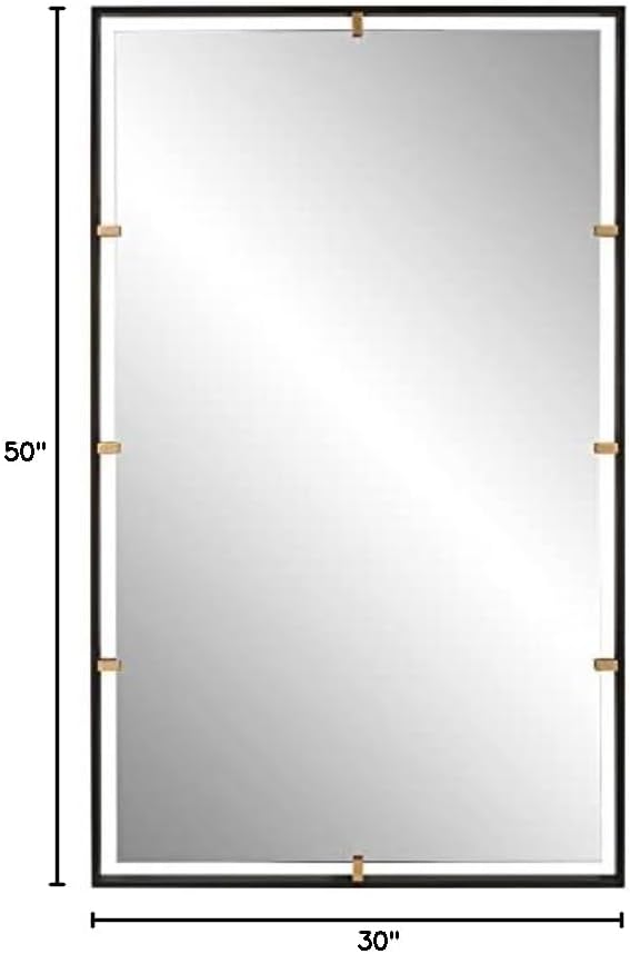 Uttermost 09845 Egon - Rectangular Mirror-50 Inches Tall and 29.88 Inches Wide