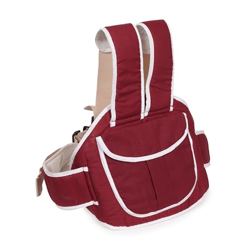 Image of MELVIS Kids Safety Belt for Two Wheeler with Reflective Strips, Portable Seat Belt Children Motorcycle Harness for Motorcycle Bike, Adjustable Safety Harness for Boys Girls (2-12years) (Maroon)