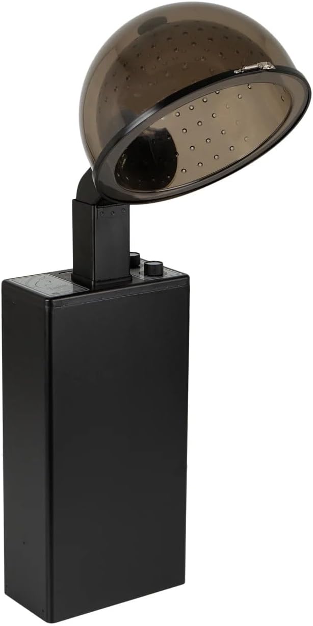 Buy-Rite Maxx Hot Professional Salon Dryer, 1100 Watts, 60-Minute Timer, 4 Temperature Settings, Extra-Large Hood with Adjustable Arm, BR-2500