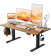 Amazon | YIHAYO 昇降デスク 高さ70-115cm 幅100cm 奥行き60cm 電動