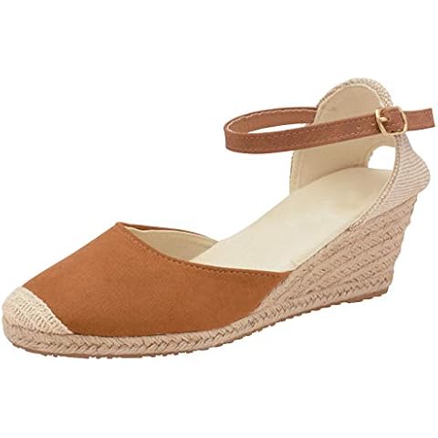 Lora Dora Women's Tan Brown Wedge Sandals Cover