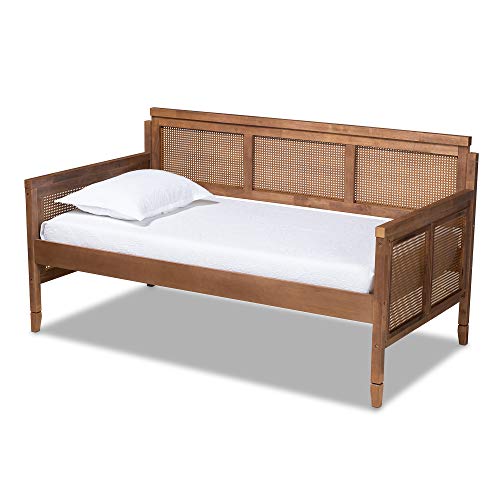 Baxton Studio Daybed in ash walnut