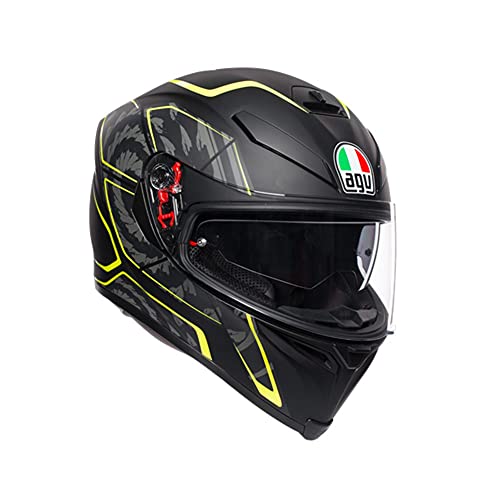 nan210041A2MY CASCO K5 S AGV MULTI MPLK TORNADO MATT BLACK/YELLOW FLUO L