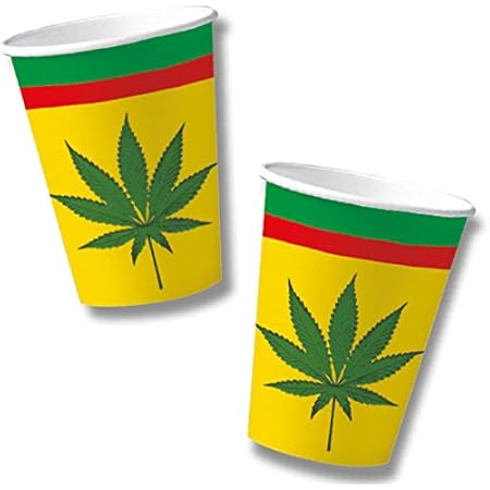 Kit De Fete 37 Pieces Reggae Cannabis Avec Assiettes En Carton Serviettes Gobelets En Carton Et Ballons Pour Anniversaire D Enfant Assiettes Gobelets Serviettes De Table Decoration Amazon Fr