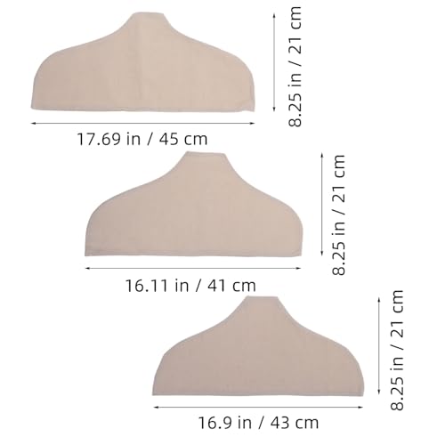Housses de protection pour cintres en coton lot de 3 tailles assorties anti-poussière - 3