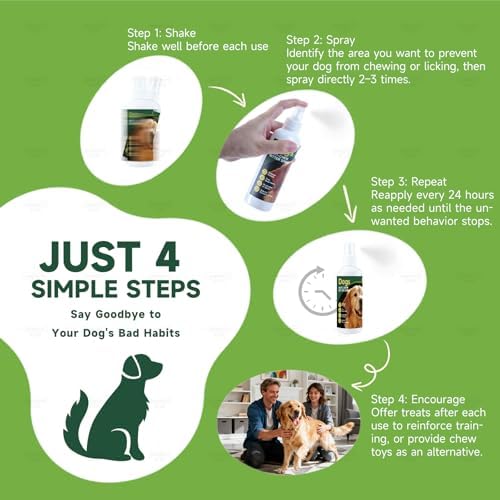 ‌Bitter Dog No Chew Spray, Dog Training Aid for Furniture & Carpet, Puppy Corrector & Behavior Spray for Dogs & Puppies, Bitter Melon Extract, Discourage Peeing, Biting, Chewing & Licking Injuries — view 3