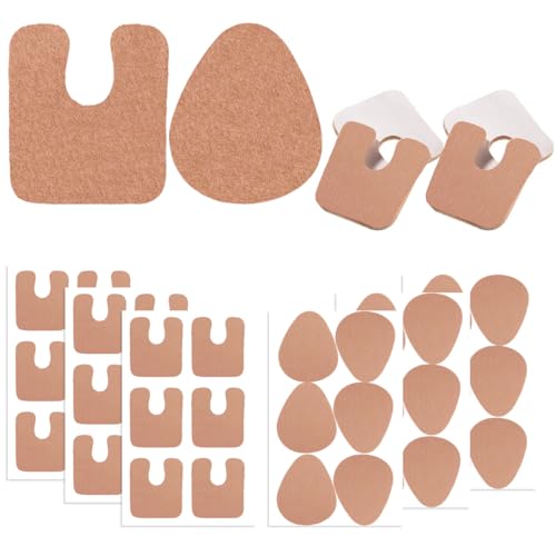 Image of 36 PCS U Shaped Felt Callus Cushions, Thick Oval Shape Adhesive Foot Pads Pain Relief Keep Protecting Calluses from Rubbing on Shoes Corn Pads Sticky for Feet