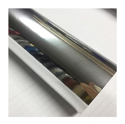 Krom Aynalı Varak Gümüş Krom Parlak Kendinden Yapışkanlı Otomobil Jant Motorsiklet Bisiklet Mobilya Beyaz Eşya Aksesuar Kaplama Folyosu Su Geçirmez Dayanıklı Folyo (122cmX30 cm)