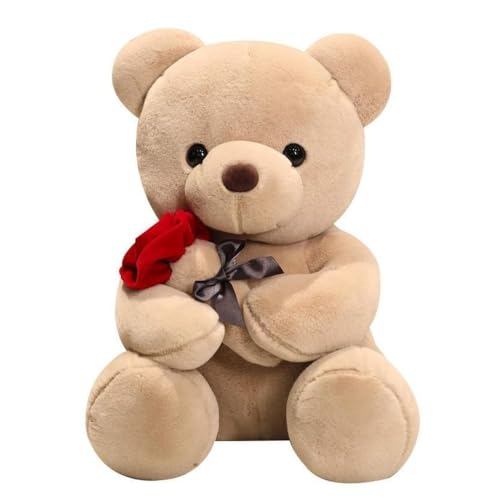 wiztex Osito de Peluche - 23 cm Adorable Stuffed Animal para Cumpleaños Navidad y San Valentín | Oso de Peluche Juguete de Regalo para Niños (Brown Teddyy Bear)