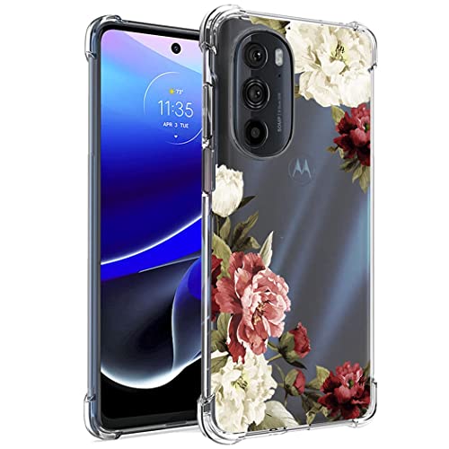 Coque Moto G Stylus 5G 2022 fleur transparente silicone souple
