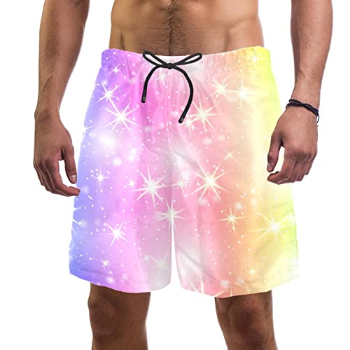 Short de plage JDEZ Stars Sunshine maillots de bain pour hommes d'été