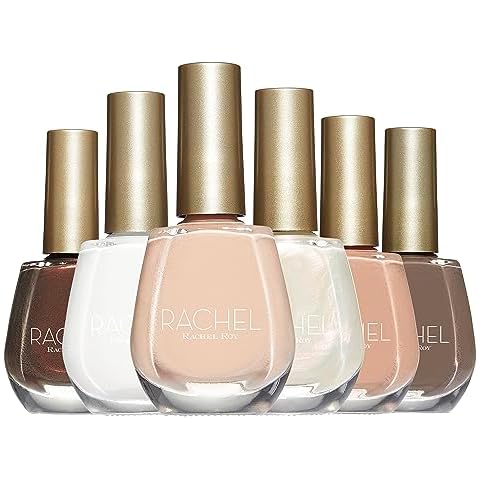 RACHEL Rachel Roy Nail Polish Set - Fingernail and Toenail Polish for Women and Girls, 6 Glossy (9ml Each) Long Lasting, Nail Polish Colors, Manicure Set in Glossy, Vibrant Colors by Rachel Roy Cover
