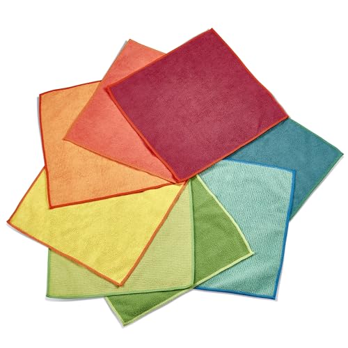 Miniatura 7 de Spontex Paños De Microfibra Para Limpieza 16 Bayetas Microfibre Collection Para Usar Como Trapos Del Polvo Y Paños De Cocina 30 X 30 Cm Colores Surtidos 16 Unidades