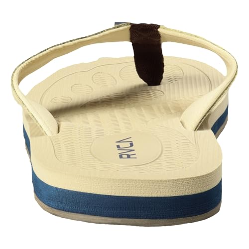 Image of RVCA Perforated T-Bar Sandals - Breathable, Cushioned, and Durable Footwear