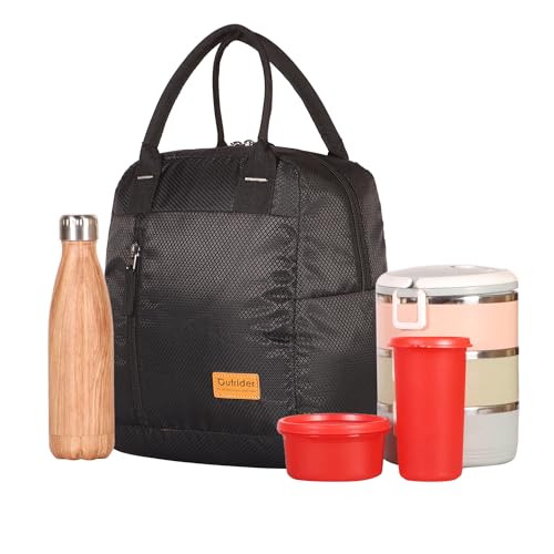 Image of Outrider Jumbo Lunch Bags,Lunch Bags for Office Men, Women and Kids, Quality Tiffin Bag for School, Picnic, Work, Carry Bag for Lunch Box