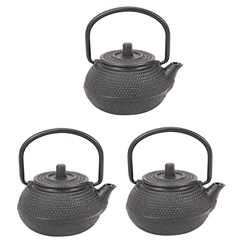 Reinscer 3 piezas 50 ml Japonés Fundido Hierro Hervidor de Agua + Colador de Té
